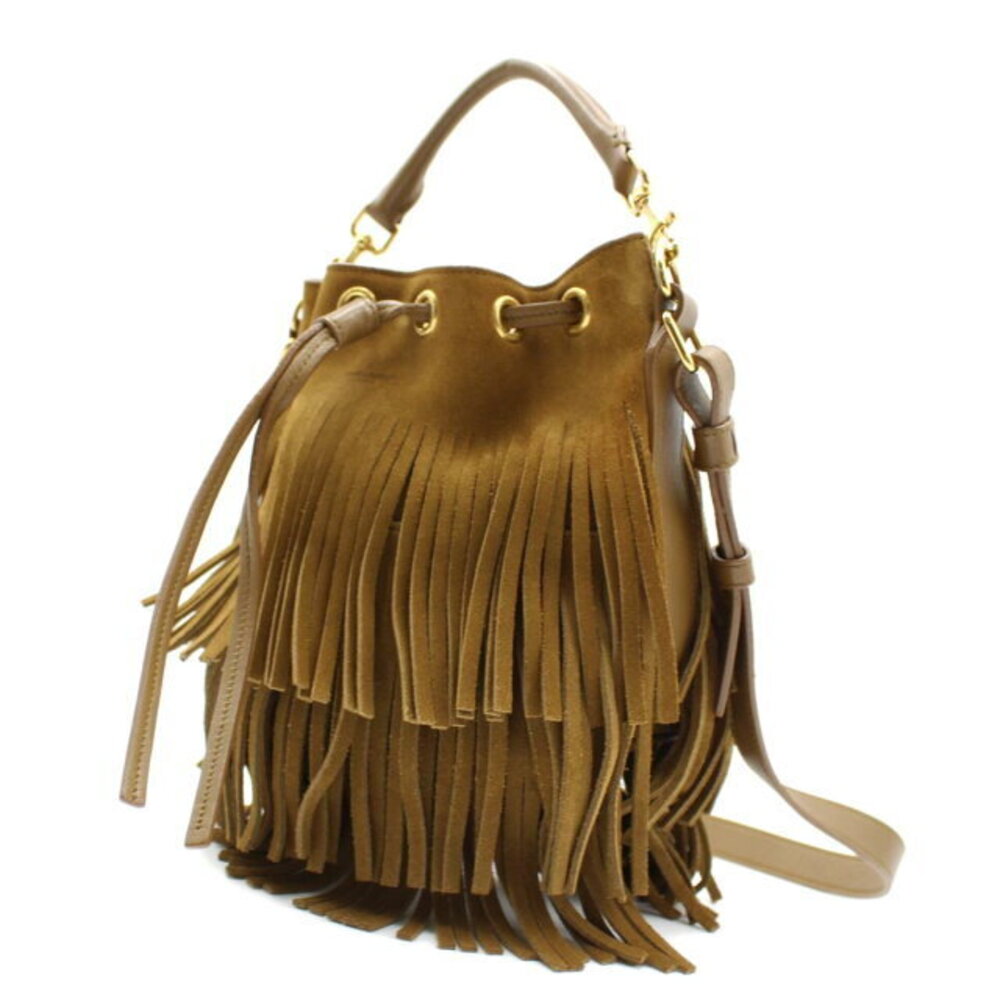 Saint Laurent Bag Suede Shoulder Brown - Picture 3 of 10